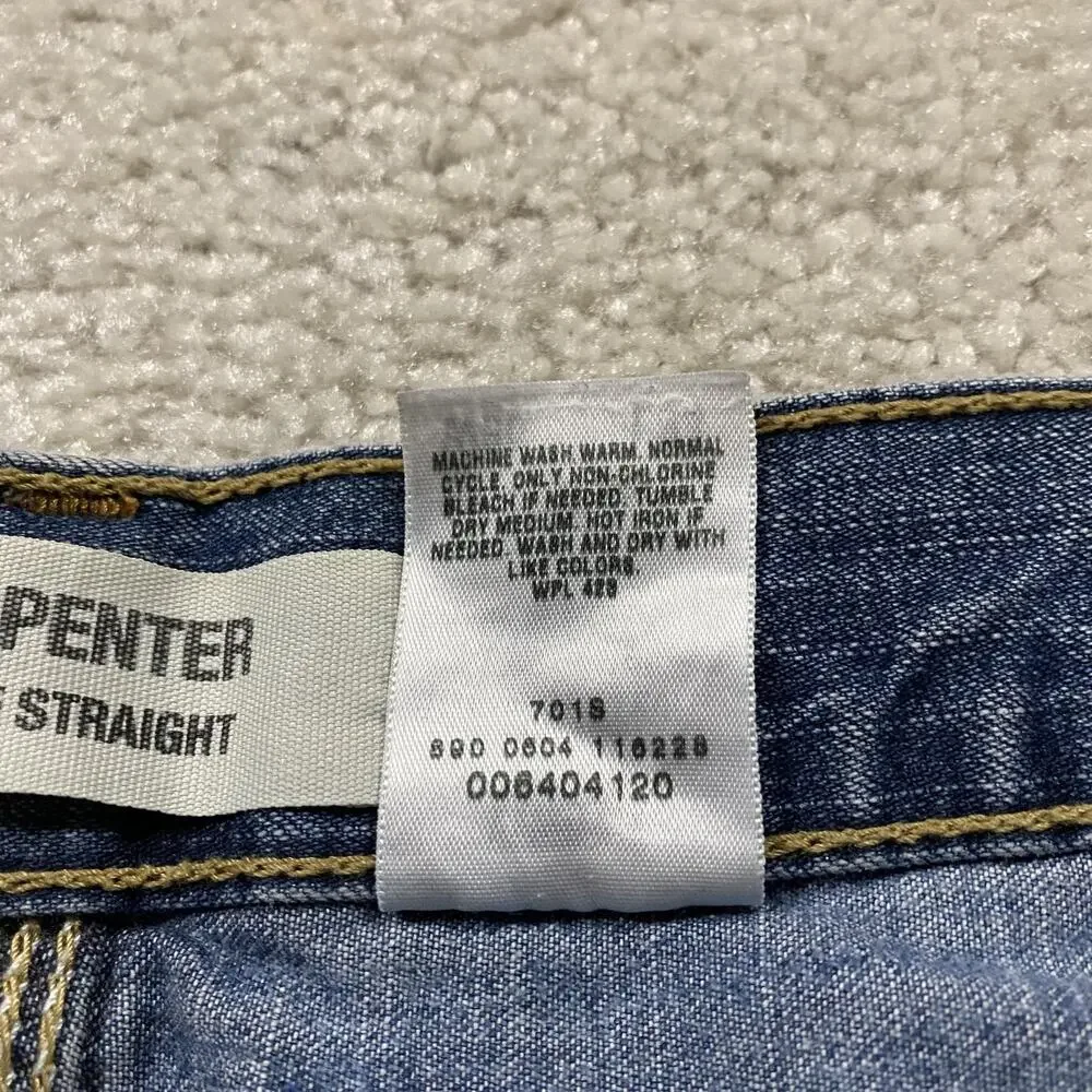 Y2K Levis Carpenter Jeans Mens 36x34 Blue Loose Straight Utility Denim Workwear